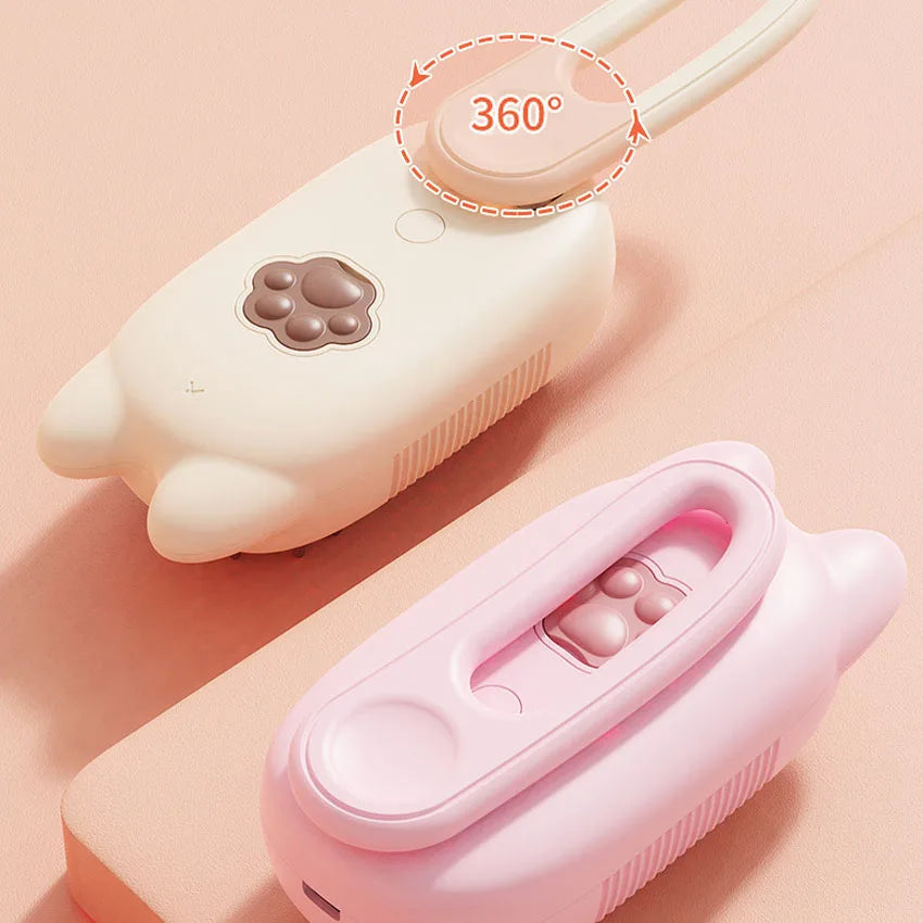3-in-1 Rechargeable Cat Steam Brush 360 Rotatable Pet Dog Steamy Comb with Massage Spray