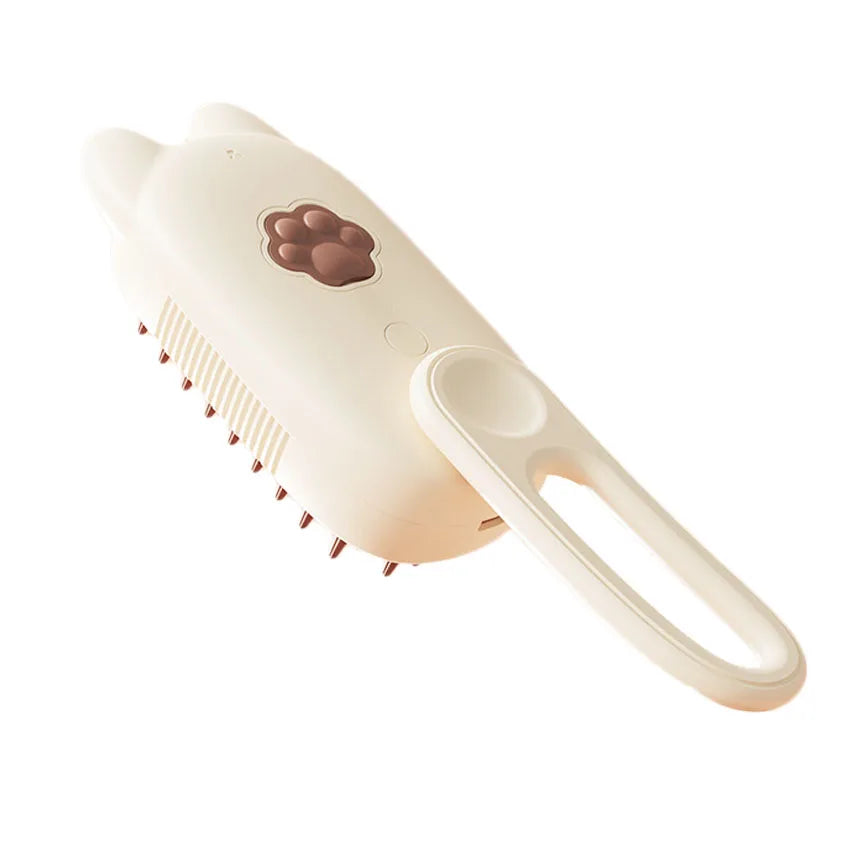 3-in-1 Rechargeable Cat Steam Brush 360 Rotatable Pet Dog Steamy Comb with Massage Spray