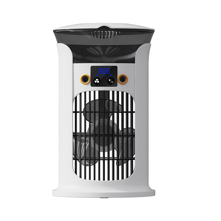 Humidifier Spray Desk Fan Air Cooler Portable Desktop Misting Fan Dual Spray Humidifying Fan With Light