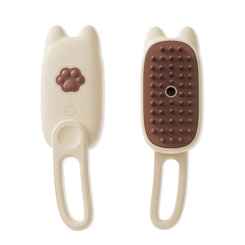 3-in-1 Rechargeable Cat Steam Brush 360 Rotatable Pet Dog Steamy Comb with Massage Spray